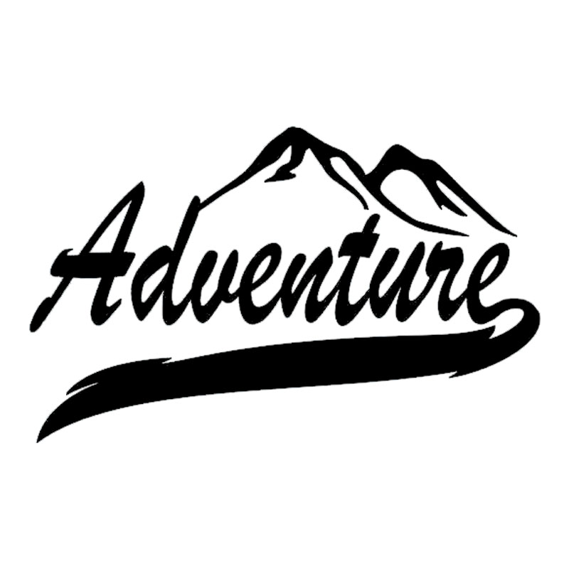 Outdoor Adventure Words - Tem Dán Xe Hơi Ngộ Nghĩnh