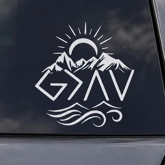 Mountain Peak Car Stickers Wat - đánh giá và giá Outdoor Adventure Words