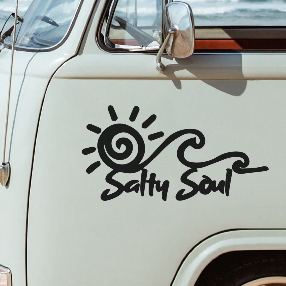 Salty Soul Sun Wave Vinyl Stic - đánh giá và giá Outdoor Adventure Words