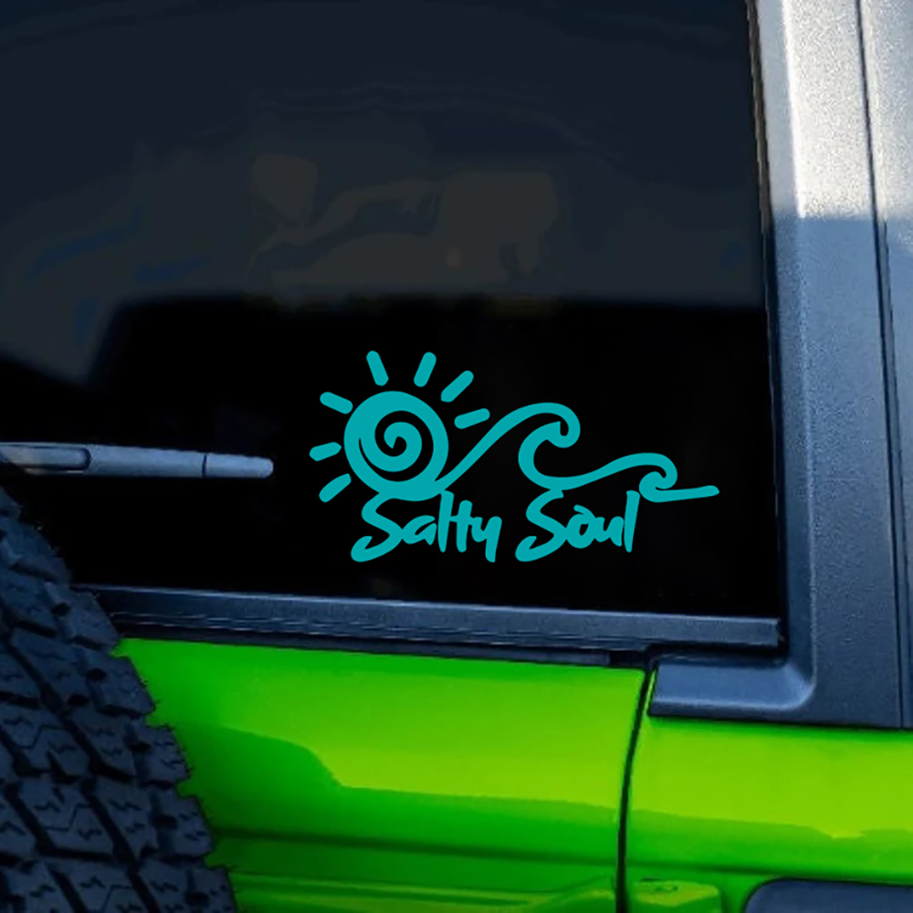 Salty Soul Sun Wave Vinyl Stic - đánh giá và giá Outdoor Adventure Words