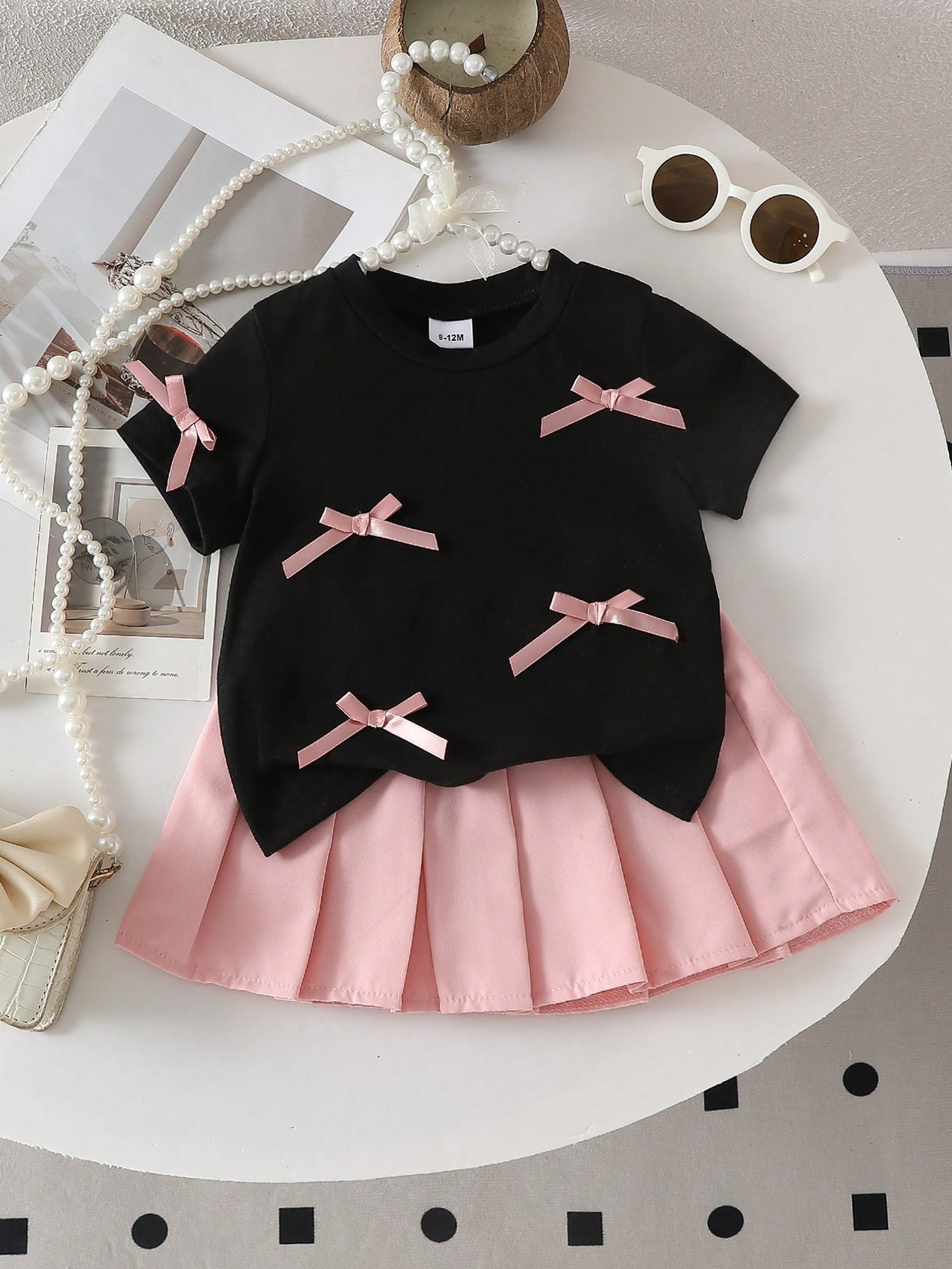 Two-piece baby girl 3D bow cas - đánh giá và giá Outdoor Adventure Wear