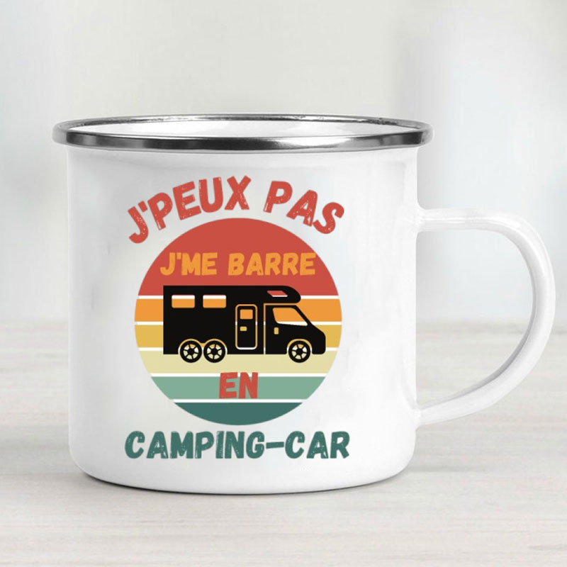 Camping Car Enamel Mug Adventu - đánh giá và giá Outdoor Adventure And Travel