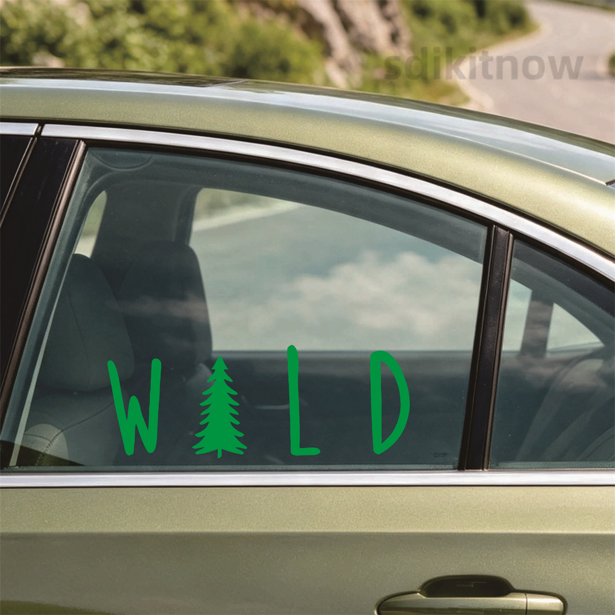 Wild Pine Tree Vinyl Car Stick - đánh giá và giá Outdoor Adventure Words